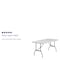 Flash Furniture Rectangle Folding Table, Plastic Top, White RB-3060-GG - alternate 3